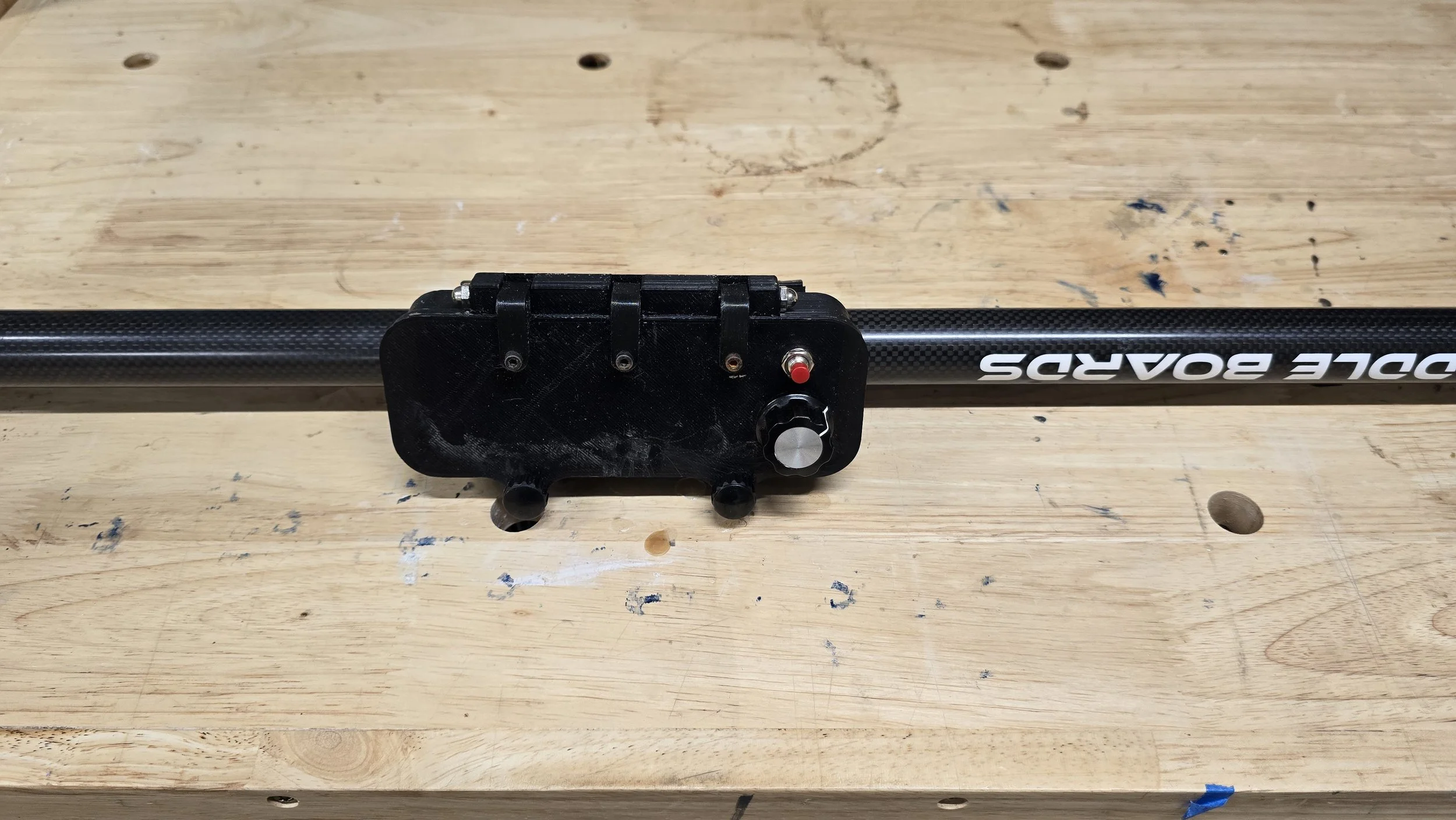 Controller housing mounted on paddle