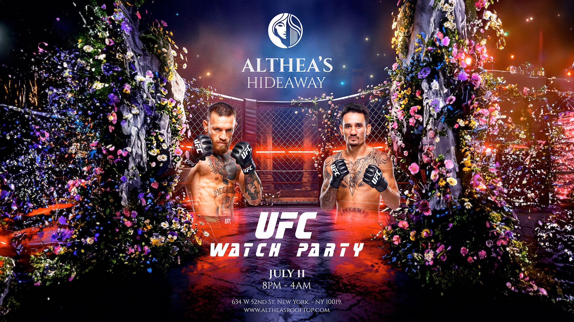 Conor McGregor vs Max Holloway watch party