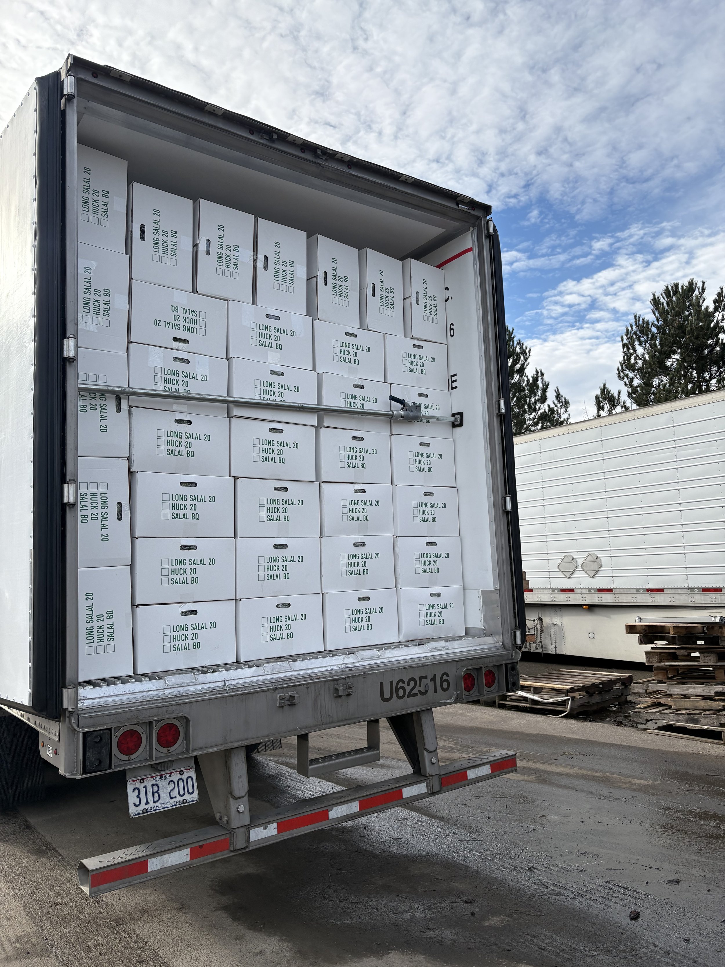 Truck load of salal ready to go. 