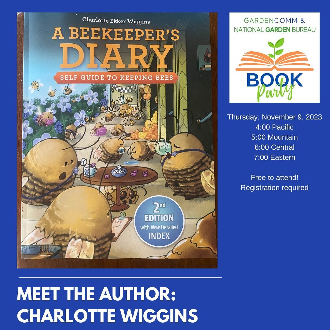 Charlotte Ekker  Wiggins is an award-winning  author,beekeeper &amp; gardener. Her 1 acre Missouri garden, where her neighbors said nothing would live is now a Monarch Way Station, Certified Wildlife Habitat and working apiary.