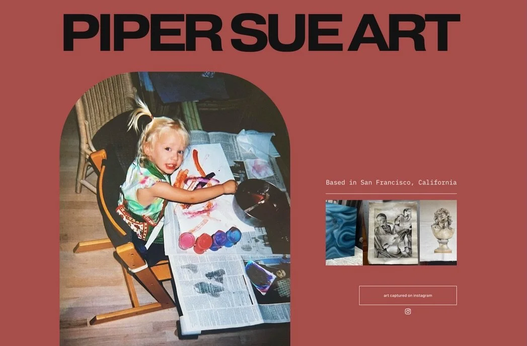 Finally gave pipersue.com a little refresh👩🏼&zwj;🎨 Added new paintings + a few thoughts on the process behind them.