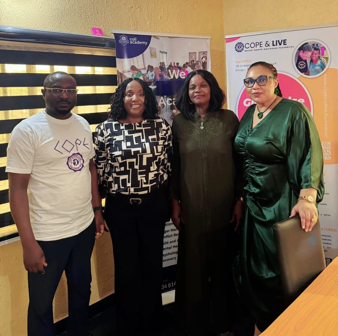 On Friday, December 12, 2025, a significant step toward advancing holistic healthcare in Nigeria was taken when the UNTH Foundation team, led by its dedicated CEO, Professor Theresa Nwagha, paid a courtesy visit to the Cope and Live Mental Health Awa