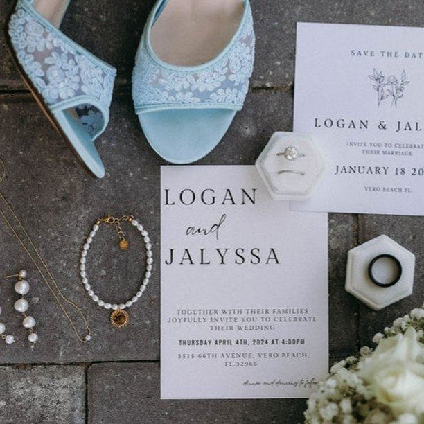 Jalyssa had THE most adorable wedding shoes for her &quot;something blue&quot;! 💙