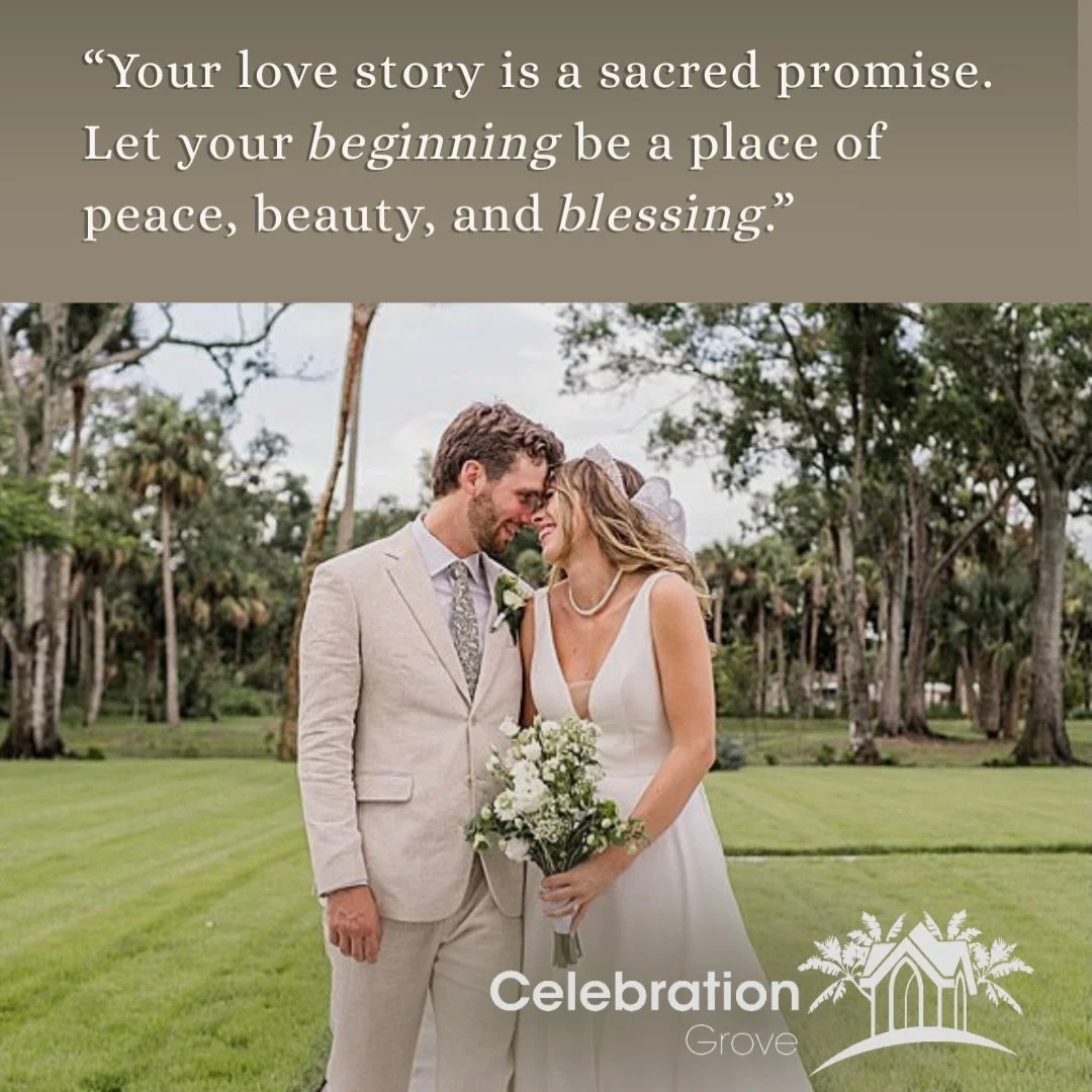 Vero Beach wedding venue for sacred, meaningful celebrations.
Your love story deserves a place rooted in beauty, peace, and purpose.

Schedule your private tour at Celebration Grove.

#verobeachweddingvenue 
#floridaweddingvenue #verobeachweddings #f