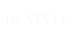 Text reading 'IN STYLE' on a black background