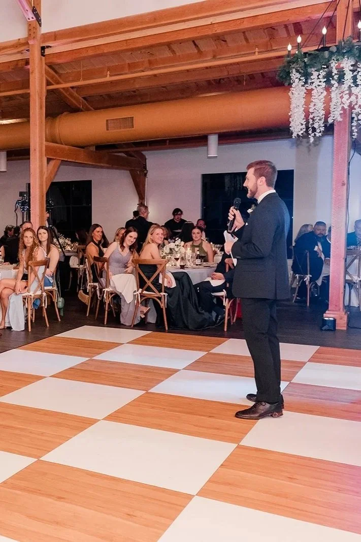 Reception hall at Celebration Grove in Vero Beach with over 4,000 sq. ft. of air-conditioned space, unlimited floor plan options, and room for dining, dancing, and events including weddings, charitable gatherings, and fundraisers.