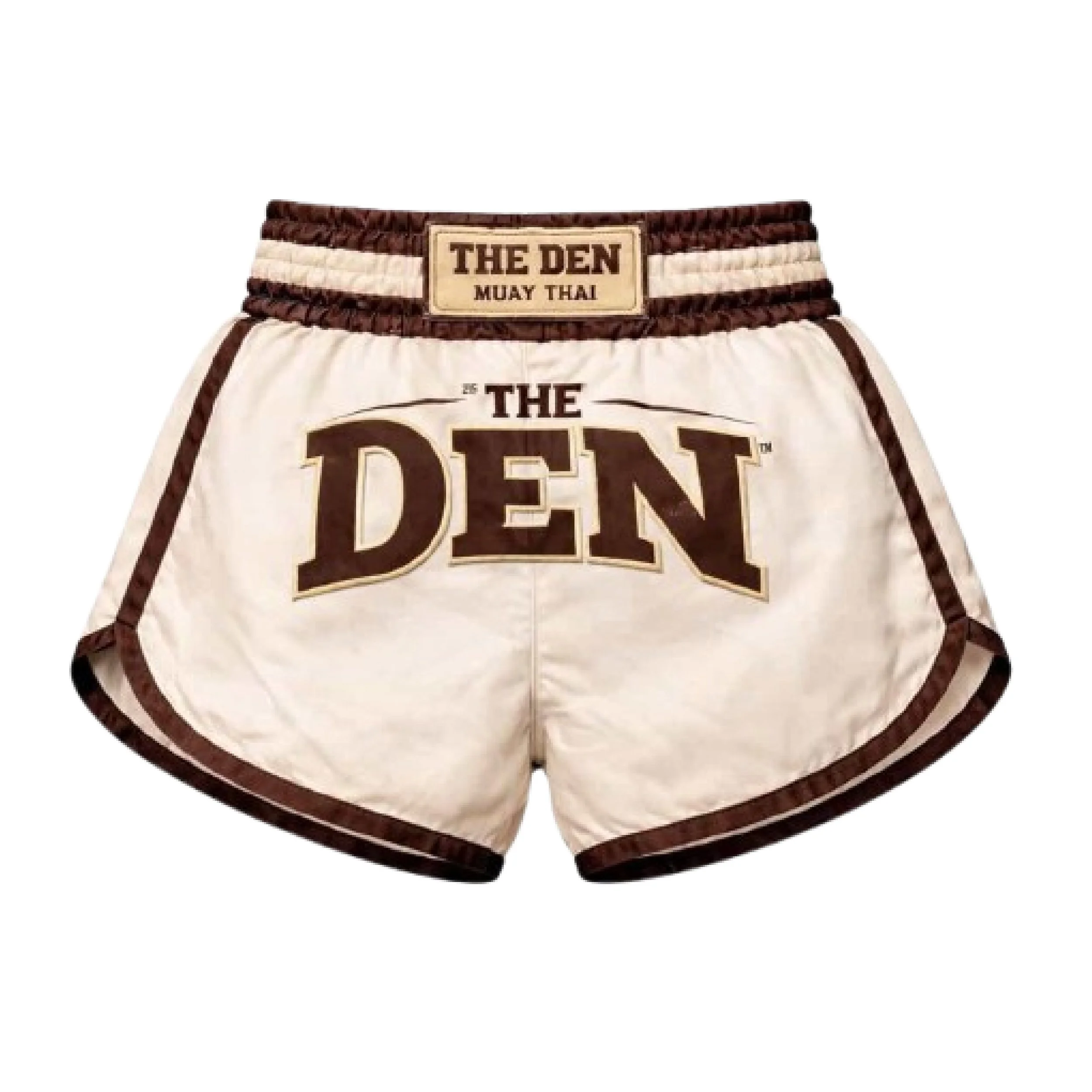 Den Vintage Collection – Heritage Cream Muay Thai Shorts (preorder)