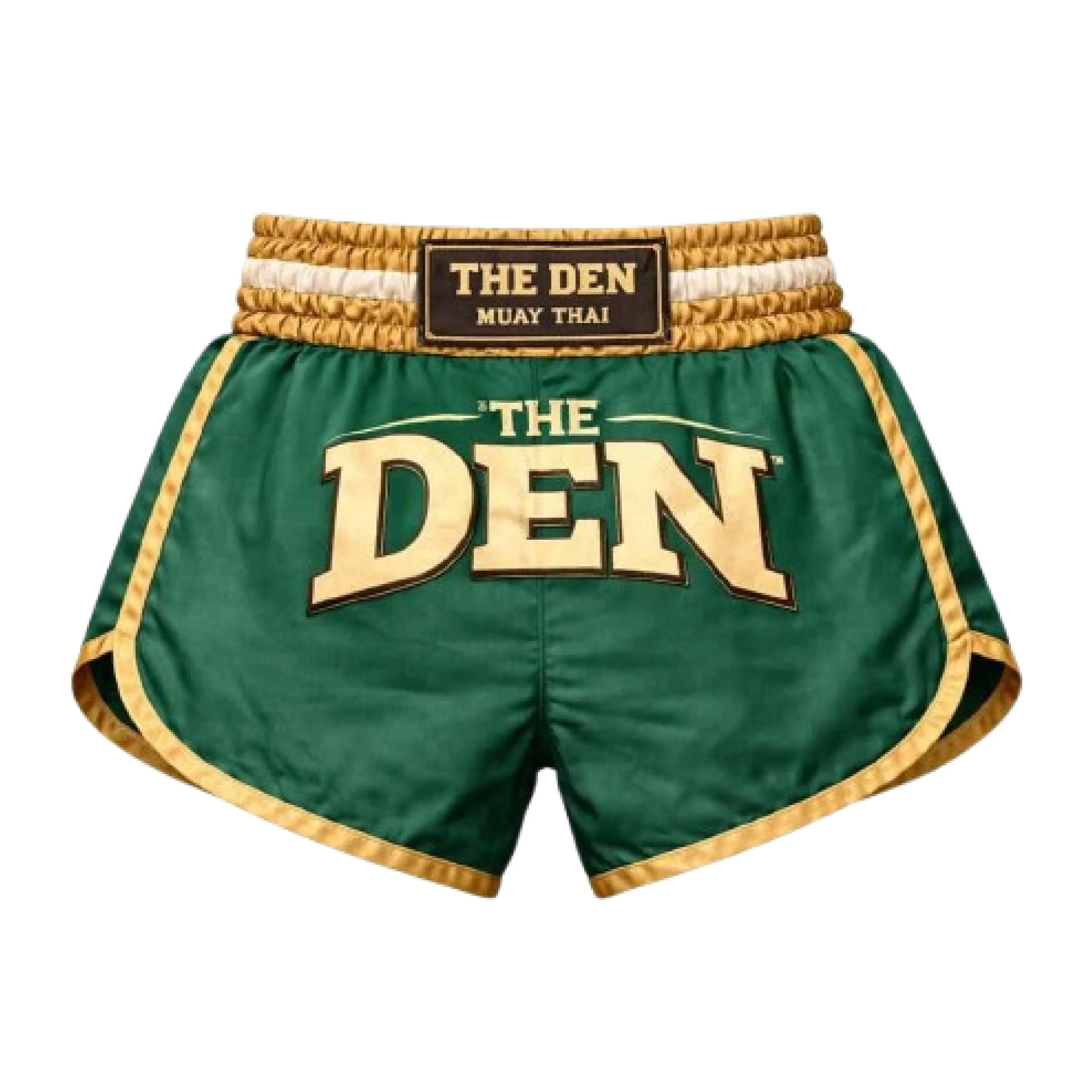 Den Vintage Collection – Forest Green Muay Thai Shorts (preorder)