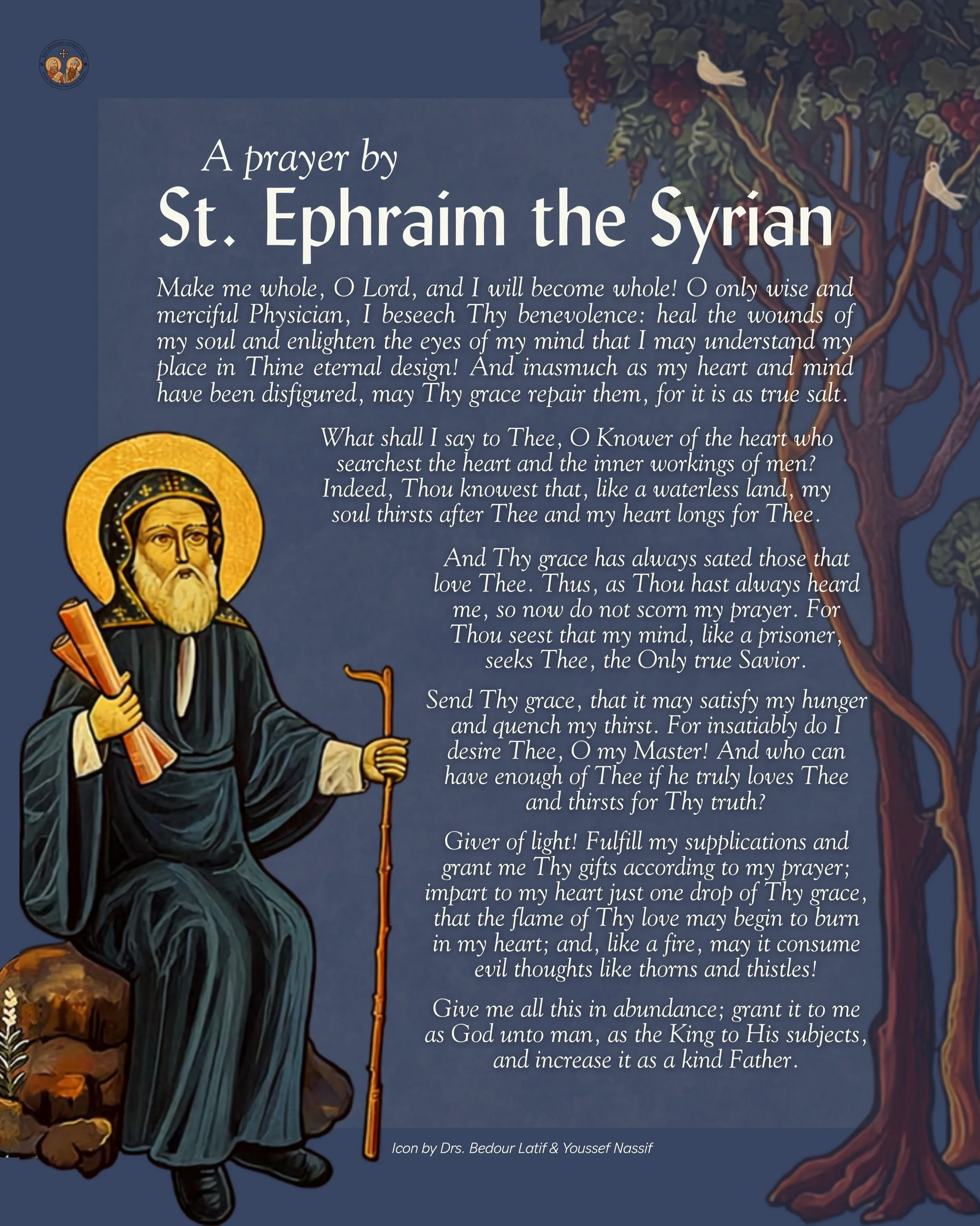 Today, we commemorate the departure of St. Ephraim the Syrian, deacon, theologian, poet, hymnographer, and one of the Church&rsquo;s most beloved fathers.

The greatest theologians of the Church never separated learning from prayer.

In this beautifu