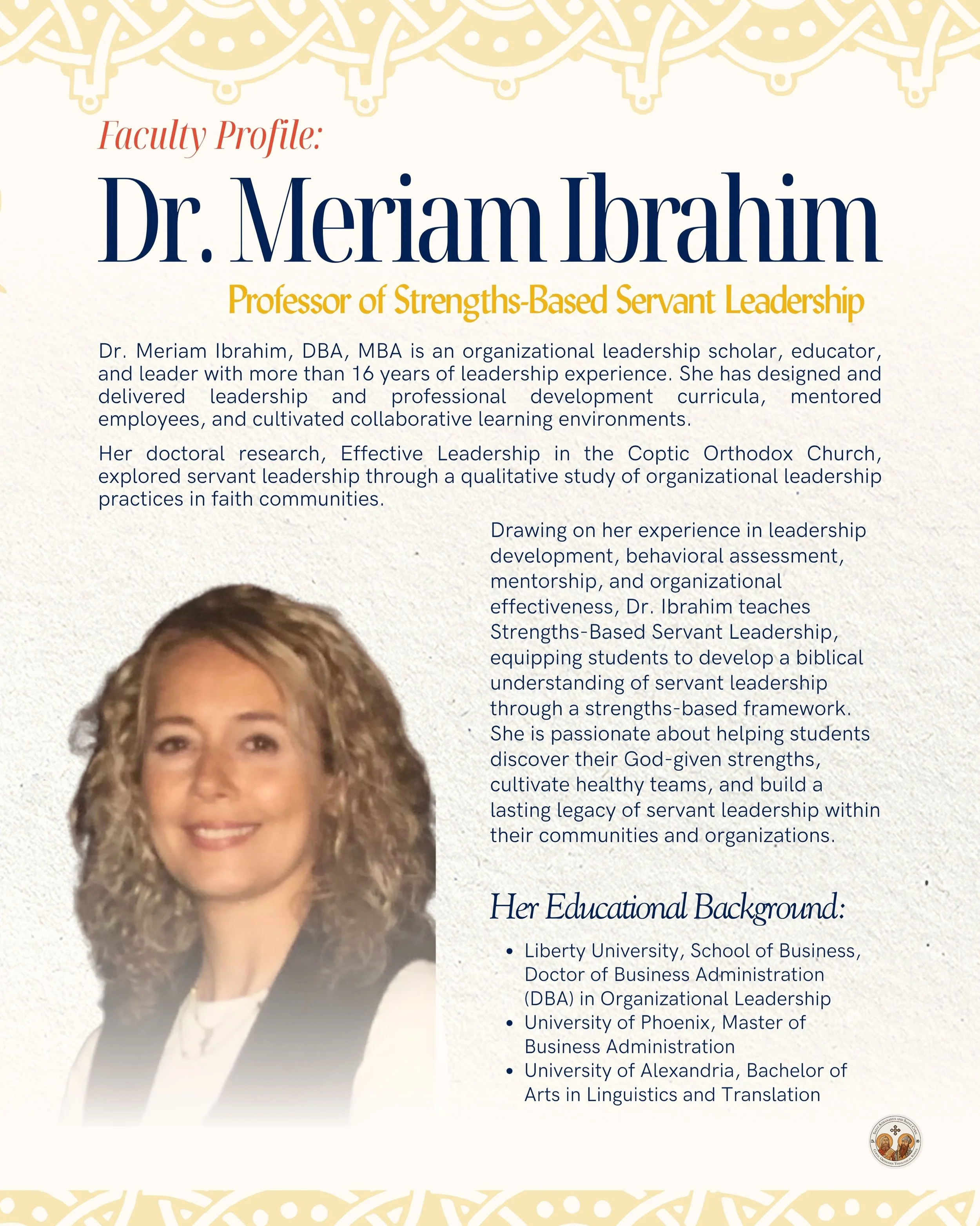 Great leaders begin as faithful servants.

Leadership in the Church is rooted not in authority, but in service. This course explores how a strengths-based, Christ-centered approach to servant leadership can help build healthier ministries, stronger t