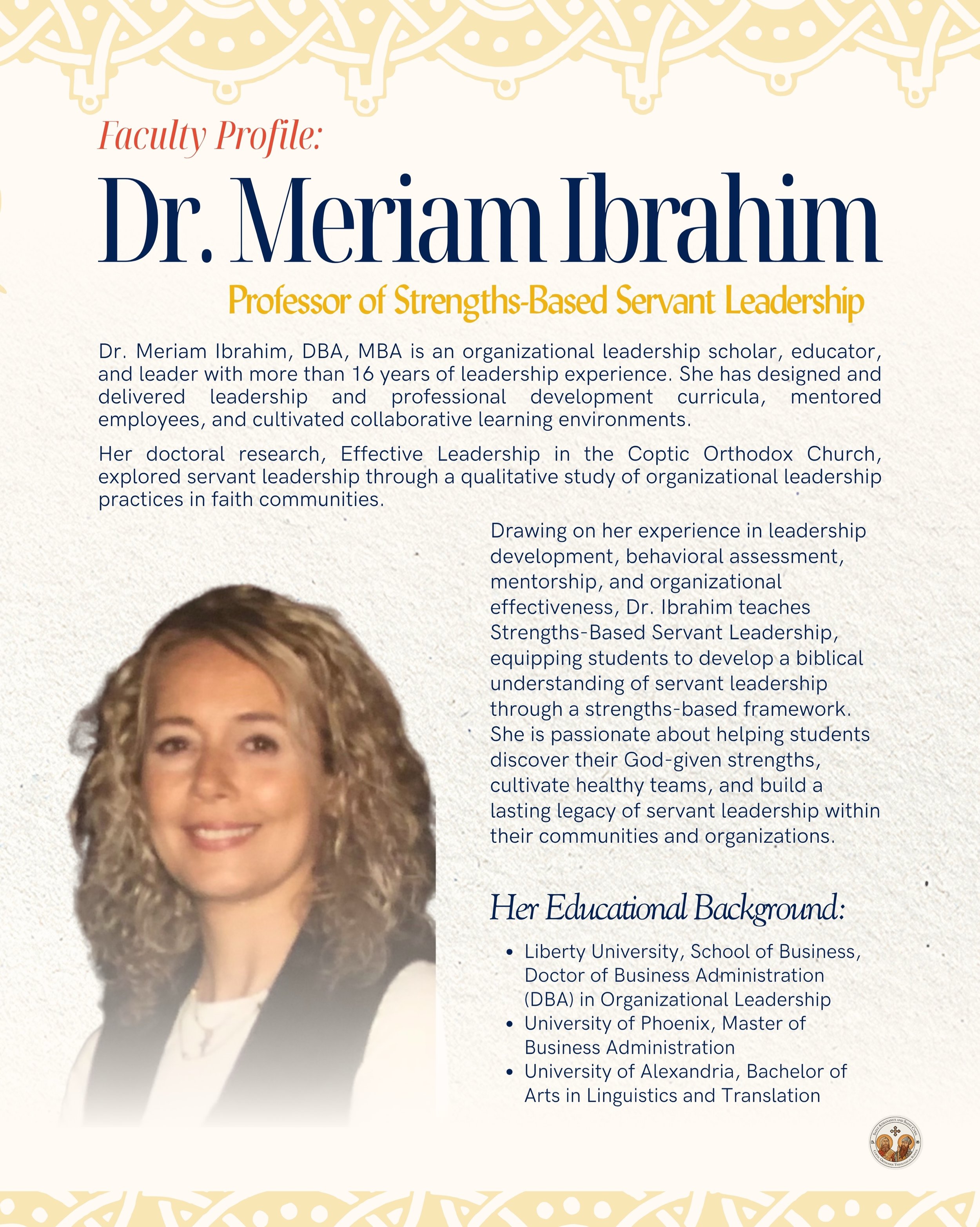 Great leaders begin as faithful servants.

Leadership in the Church is rooted not in authority, but in service. This course explores how a strengths-based, Christ-centered approach to servant leadership can help build healthier ministries, stronger t