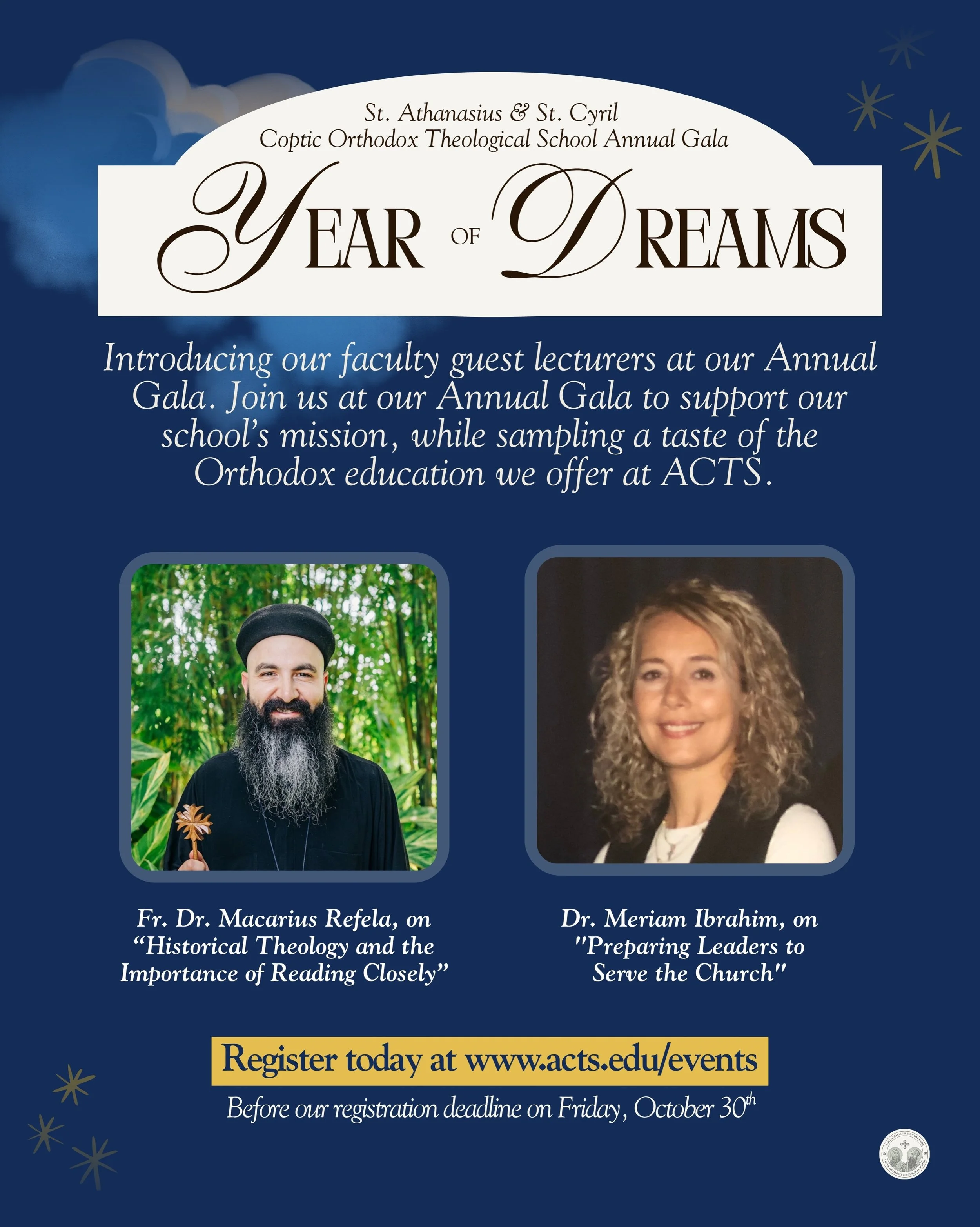 Year of Dreams: A Taste of an ACTS Education

What does an ACTS education actually look like? Come and see. ✨

This year&rsquo;s Annual Gala will feature two mini-lectures from our faculty, offering a taste of the Orthodox theological education we pr