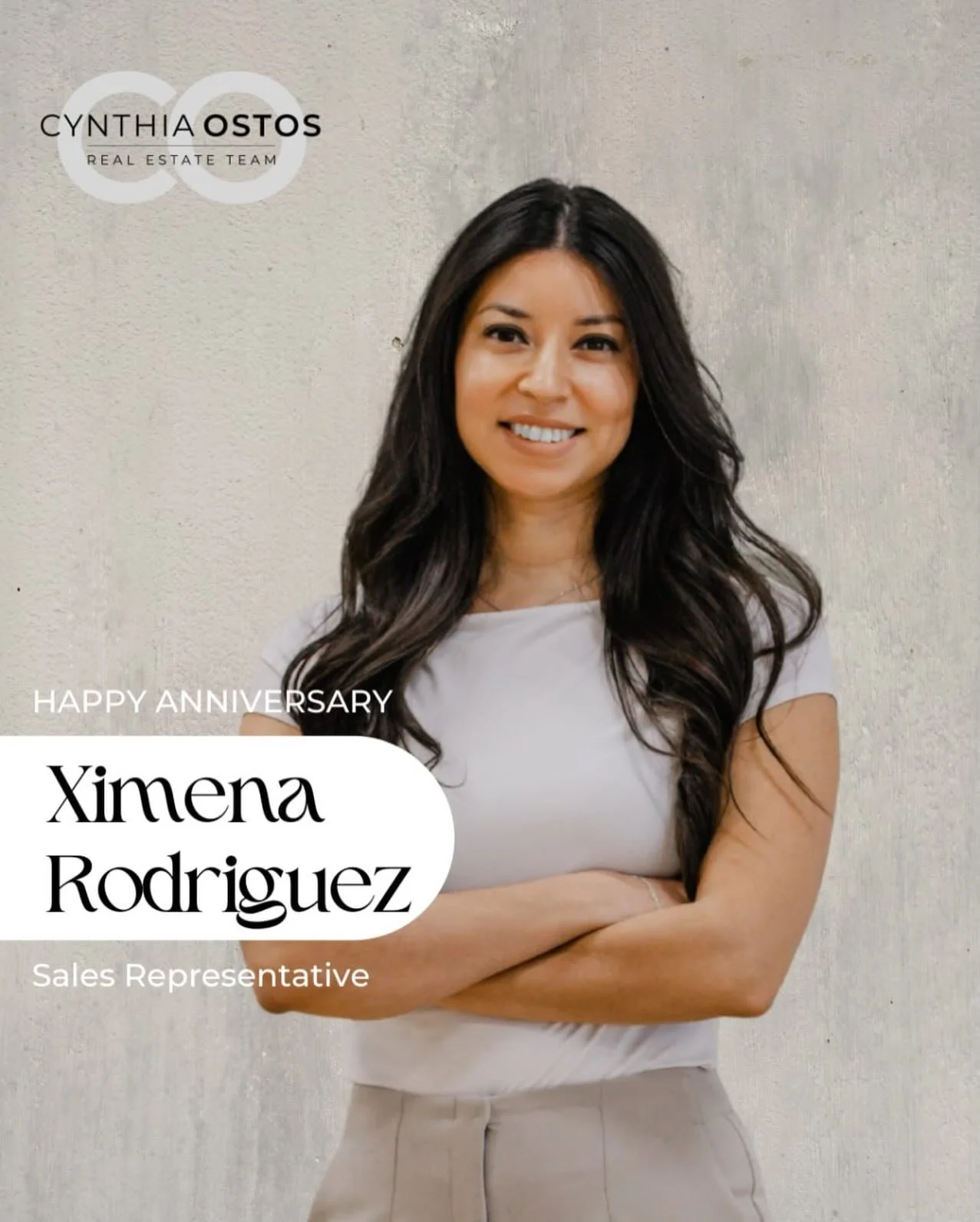 Celebrating Ximena&rsquo;s 2-year anniversary with the Cynthia Ostos Real Estate Team! 🎉

Over the past two years, we&rsquo;ve watched Ximena grow tremendously &mdash; building confidence, sharpening her skills, and delivering exceptional service to