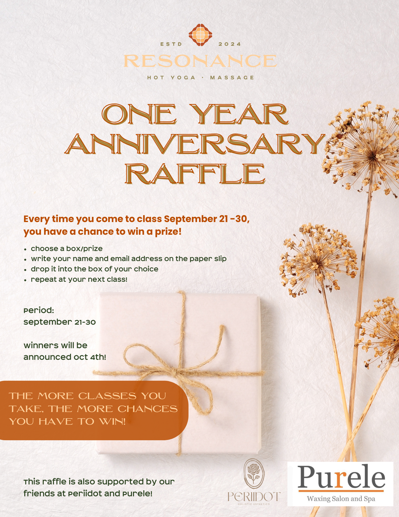 One Year Anniversary - Giveaways!