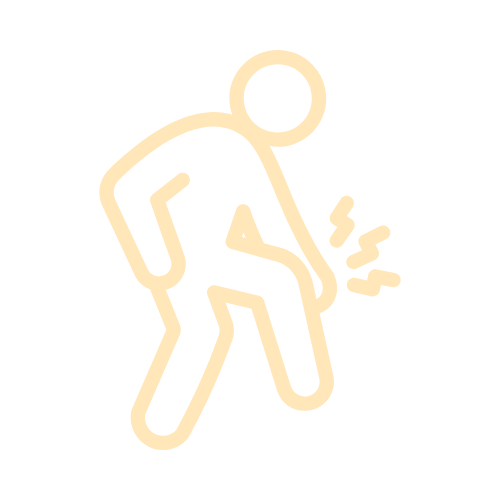 An icon of knee pain.