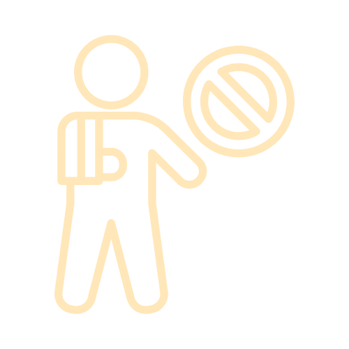 Injury prevention icon