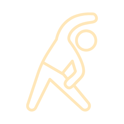 Icon of someone stretching.