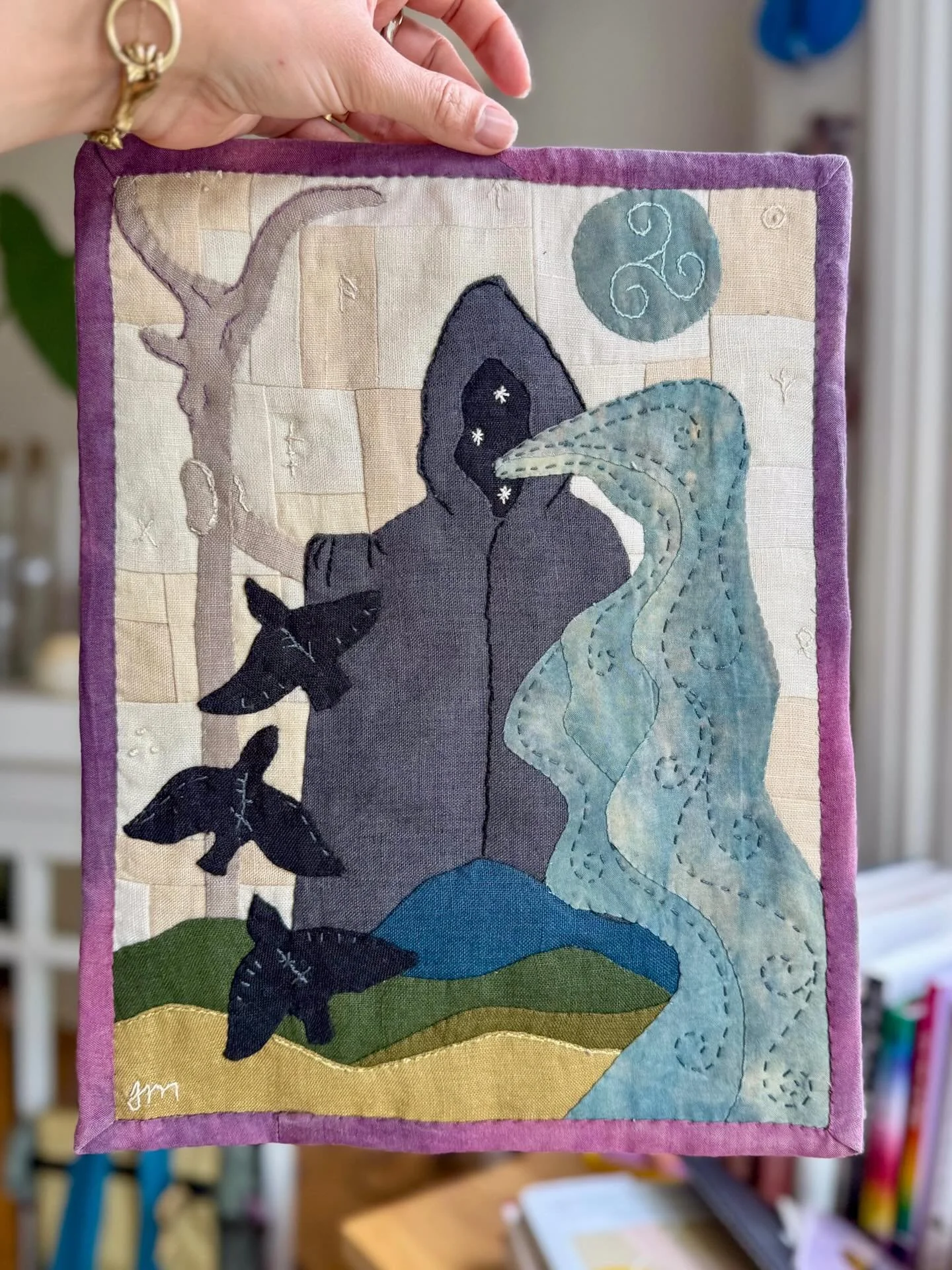 I am so excited, and honored, to have this piece included in the upcoming Sound and Vision show at @hechoamanoorg 

For this show, we were asked to pick a piece of music and then make a piece of visual art inspired by our choice of music. 

This wall
