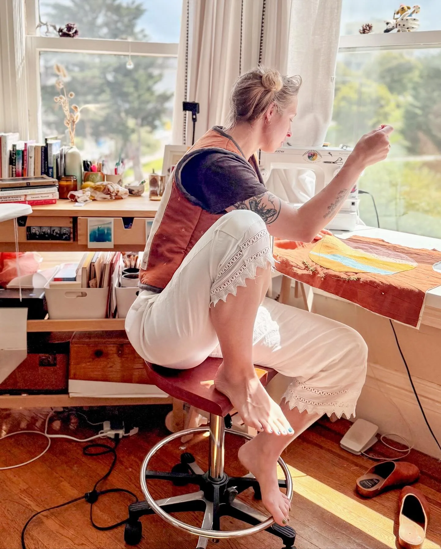 🪡💖My Sewing Machine Teacher 💖🪡
I have been sewing since I was 5 and in that time the practice has not only given me the skills to make my own clothes and mend what I already have. It’s also taught me:
- to be patient 
- to have grace for m