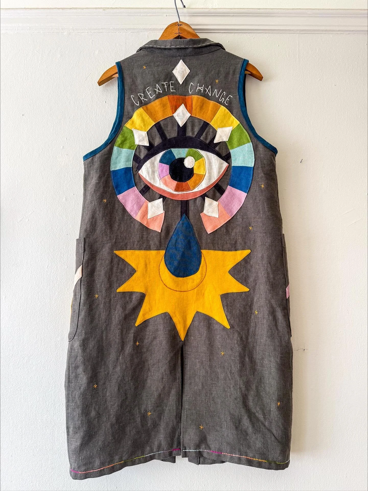 finished up the last custom piece in my queue 👁️ 🌈 

I love making wearable magic for you. I love imbuing these pieces with all my love and intention. Thank you for your trust 💗

Custom orders are currently closed but rumor has it that I&rsquo;ll 