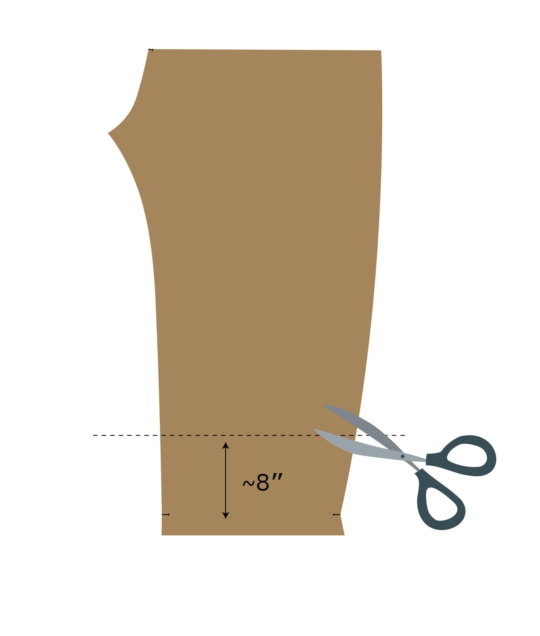 Shorten from the bottom