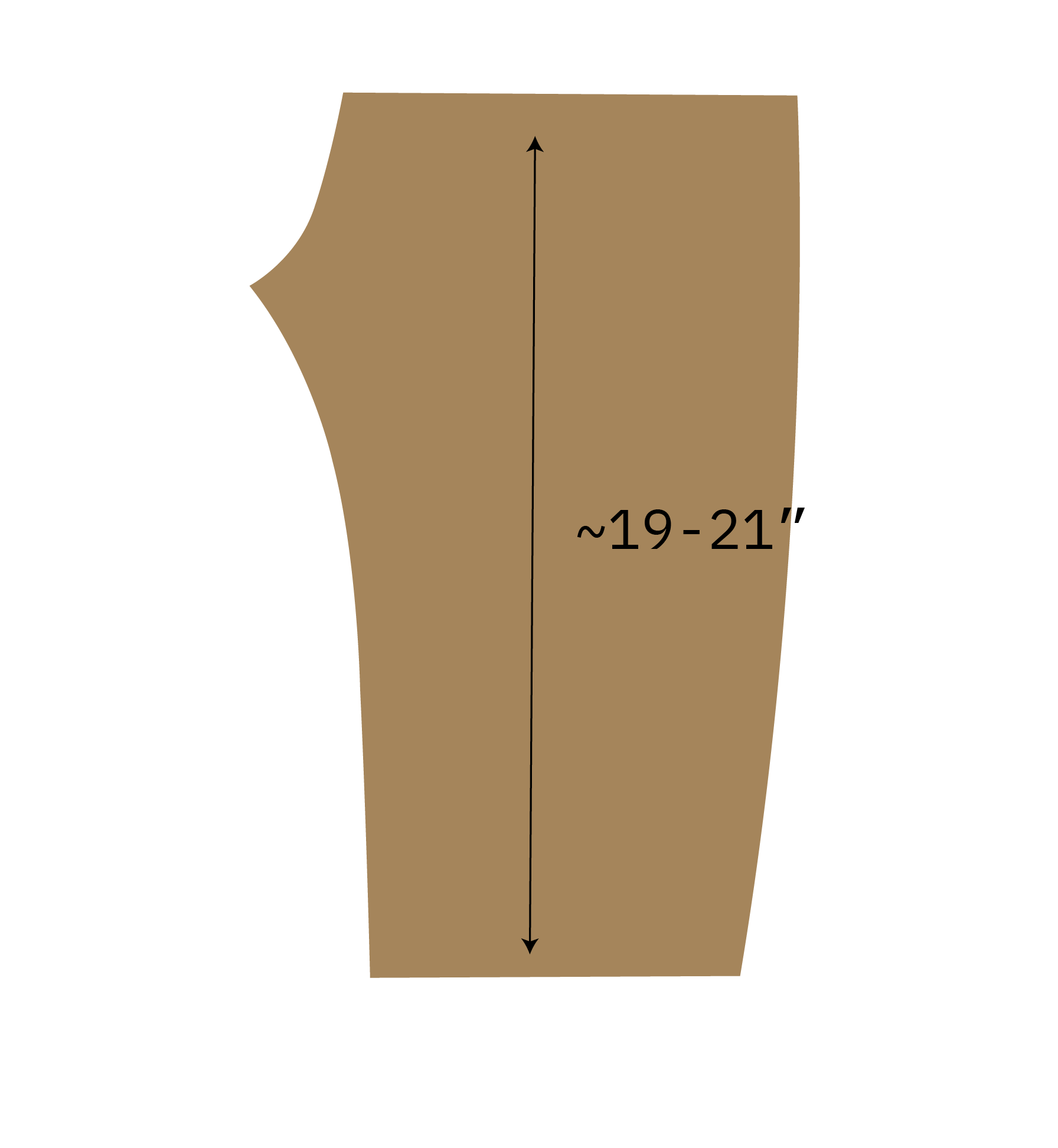You now have the pattern piece for the Double Knee Patch