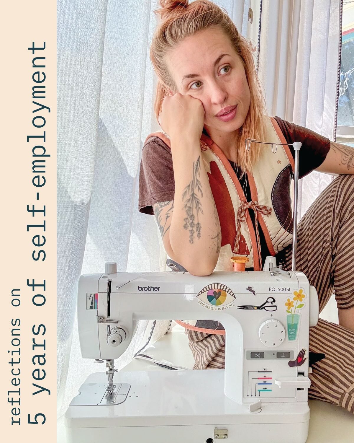 I&rsquo;ve been fully self employed for 5 years and here are some of my thoughts and reflections! 🌱

Thank you for being here with me on this wild ride. Thank you for ordering pieces from me, making things with my patterns, taking my classes, or jus