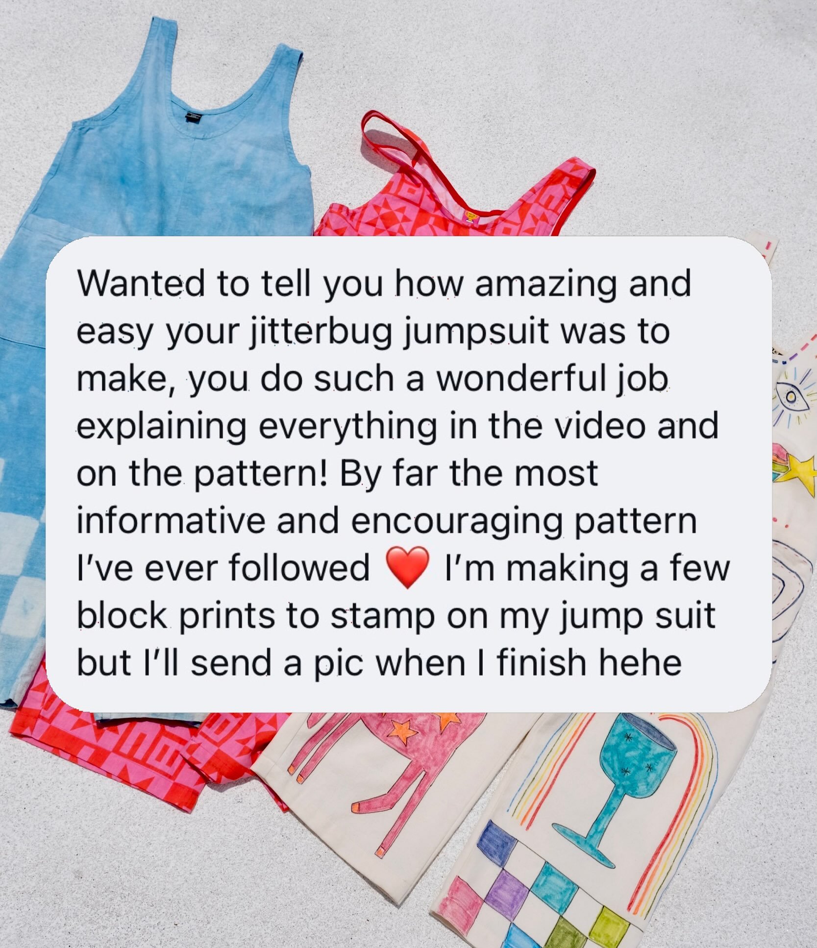 Love for the Jitterbug Jumpsuit pattern 🫶

#tsjitterbugjumpsuit