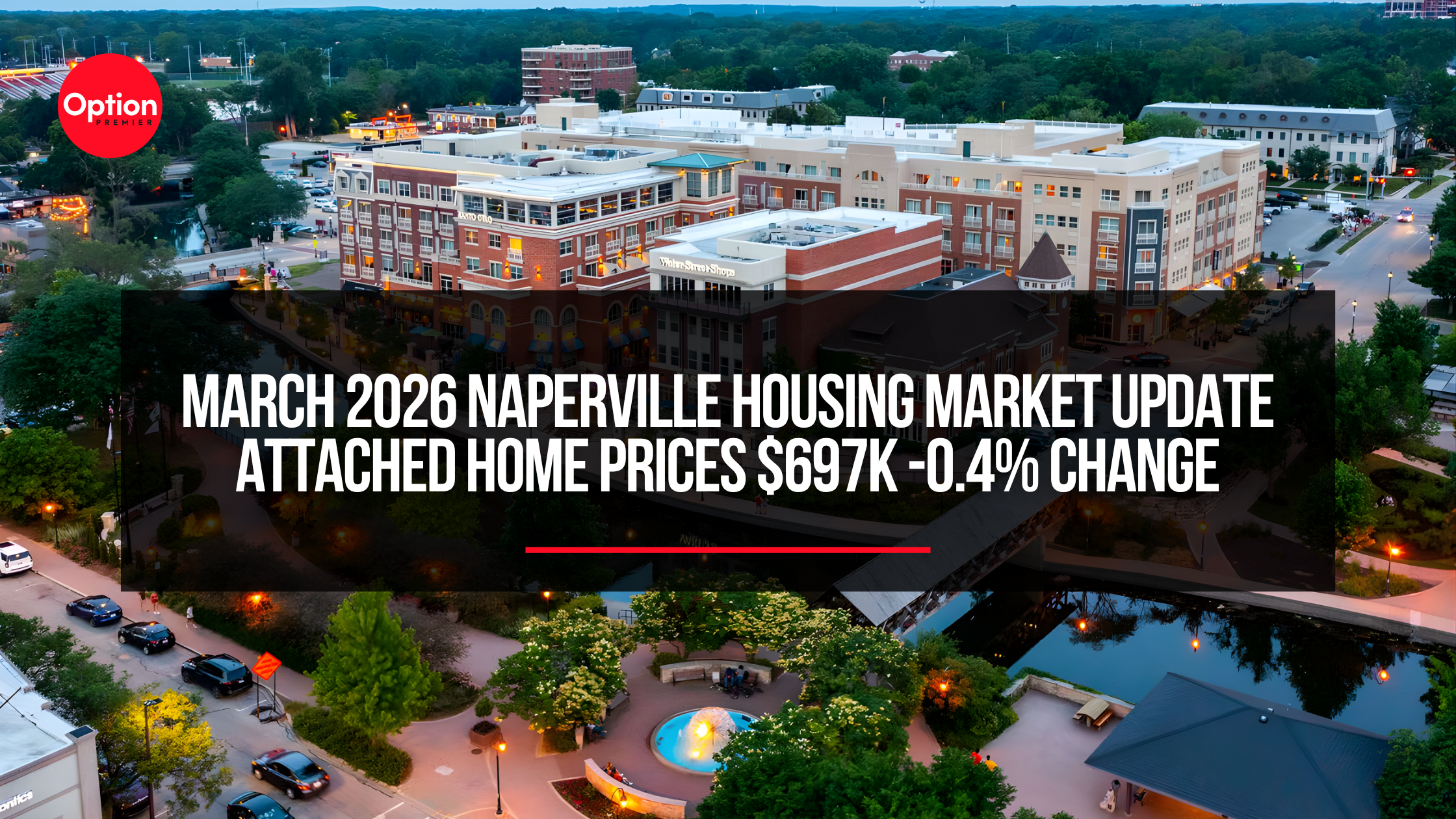 March 2026 Naperville Housing Market Update | Attached Home Prices $697K -0.4% Change