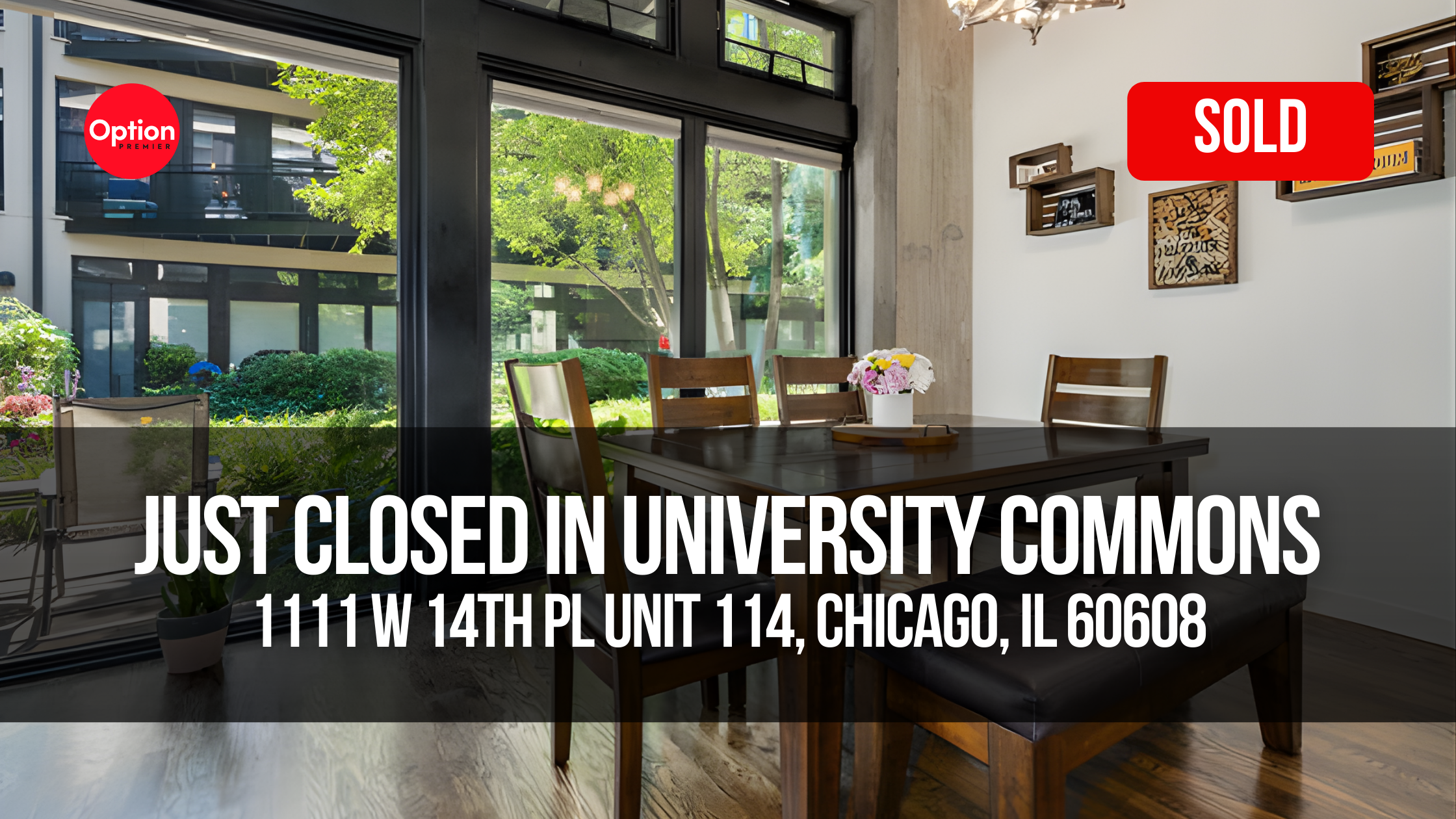 Courtyard Living Just Closed in University Commons — 1111 W 14th Pl Unit 114, Chicago, IL 60608