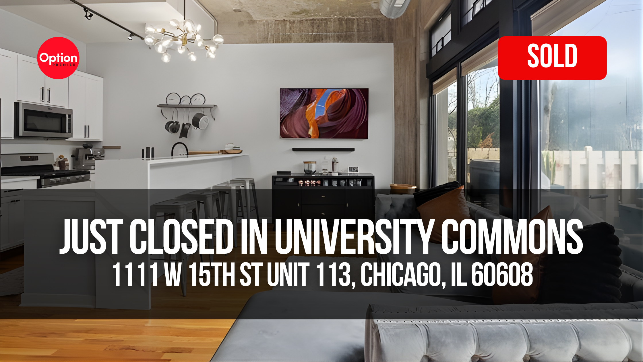 Private Patio Loft Just Closed in University Commons — 1111 W 15th St Unit 113, Chicago, IL 60608