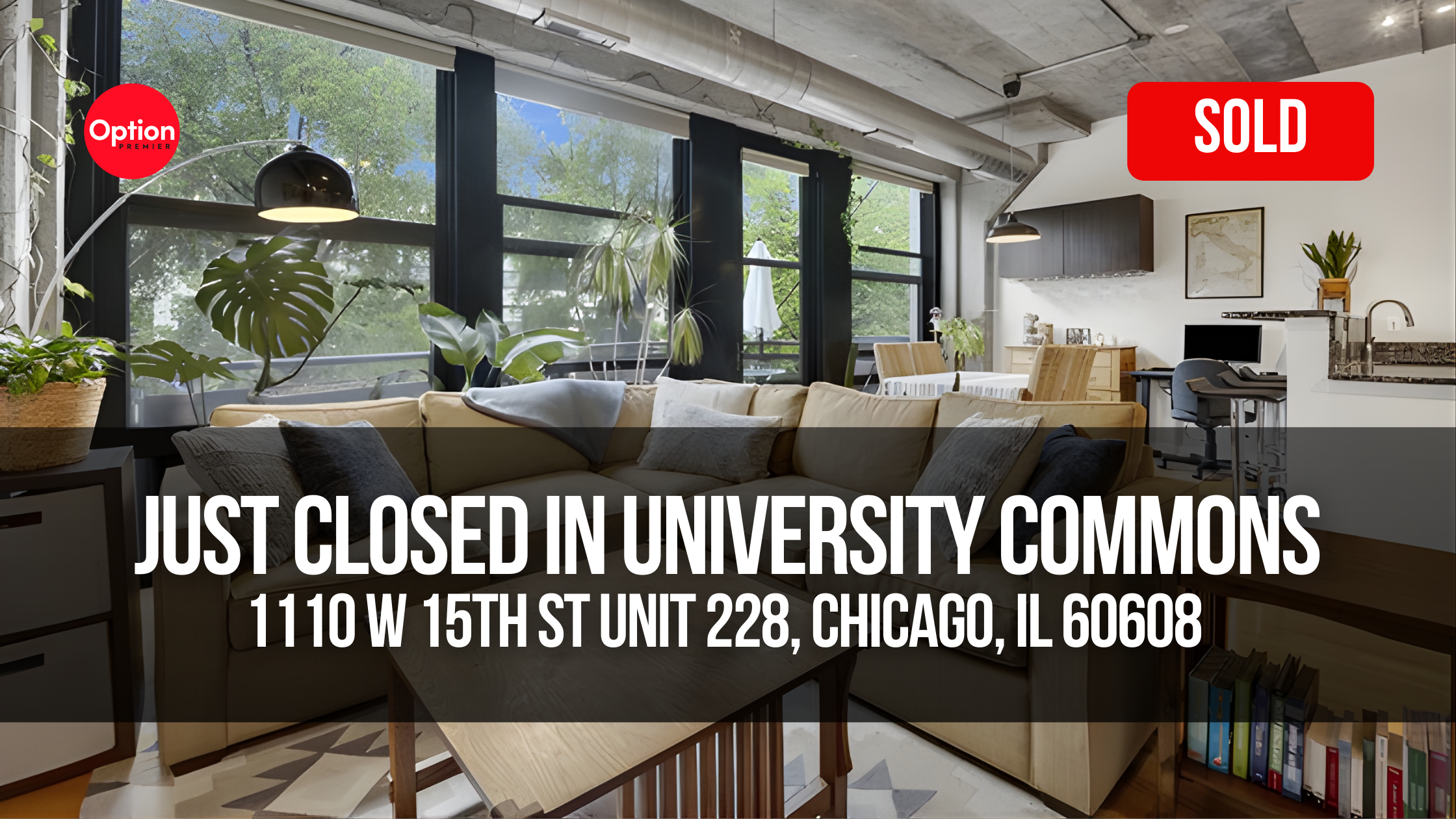 Move-In Ready Loft Just Closed in University Commons — 1110 W 15th St Unit 228, Chicago, IL 60608