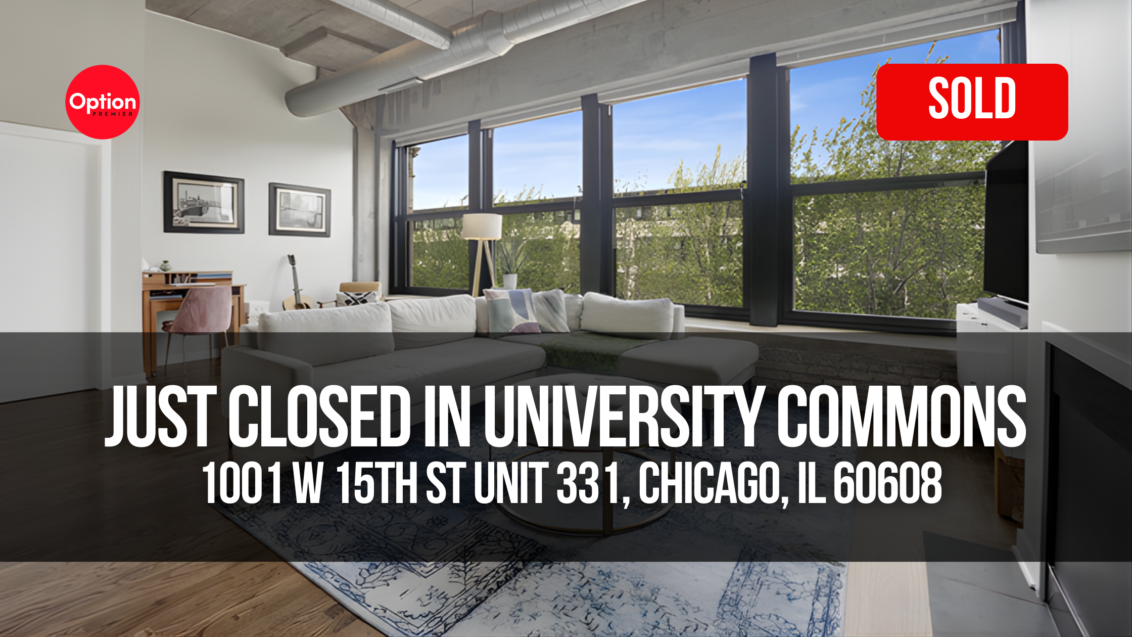 Private Rooftop Retreat Just Sold in University Commons — 1001 W 15th St Unit 331, Chicago, IL 60608