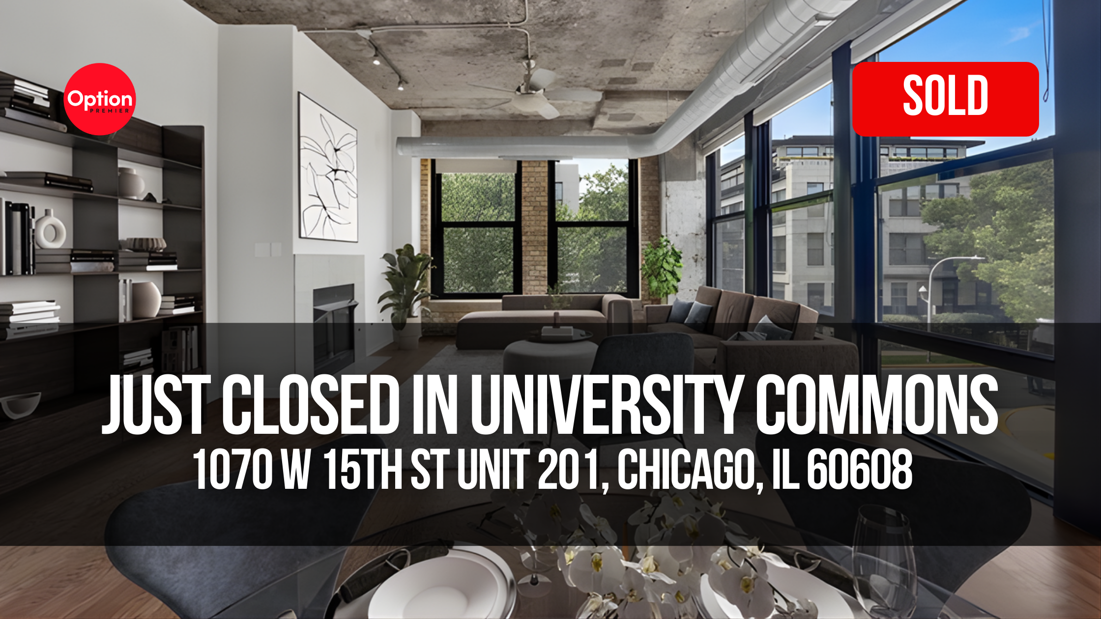 Rare 3-Bedroom Loft Just Sold in University Commons — 1070 W 15th St Unit 201, Chicago, IL 60608