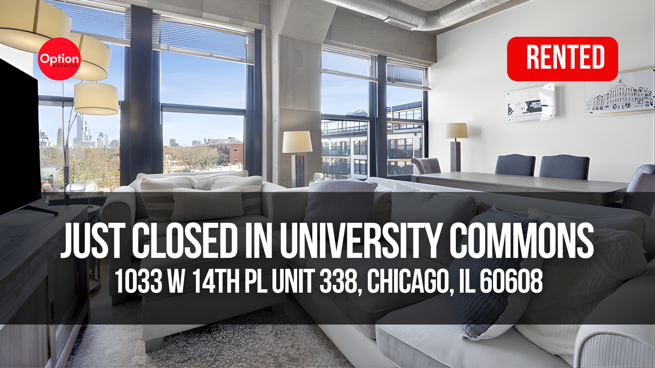 Bright Loft Condo Just Rented in University Commons — 1033 W 14th Pl Unit 338, Chicago, IL 60608