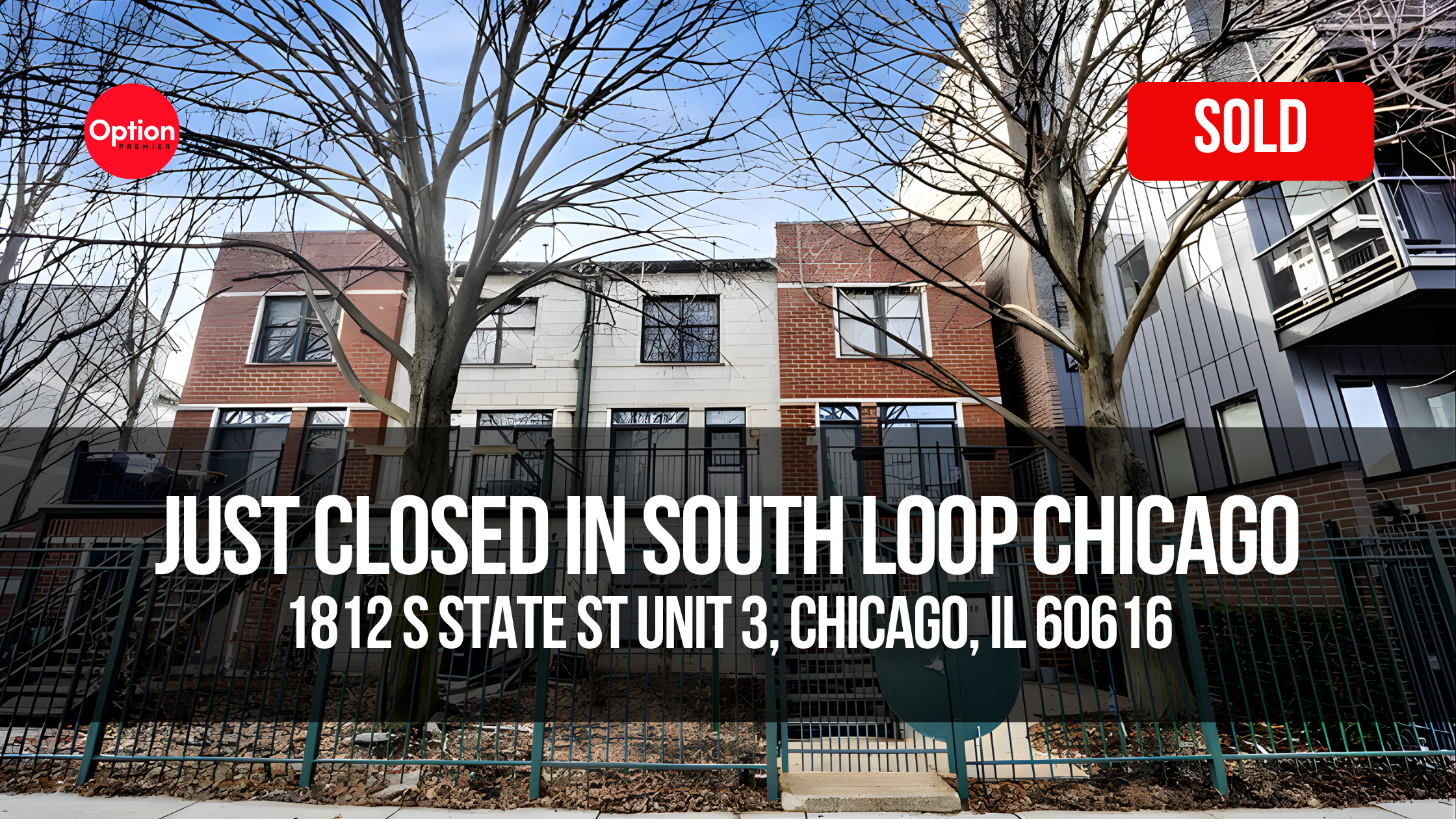 Townhome with Skyline Deck Just Closed in South Loop — 1812 S State St Unit 3, Chicago, IL 60616