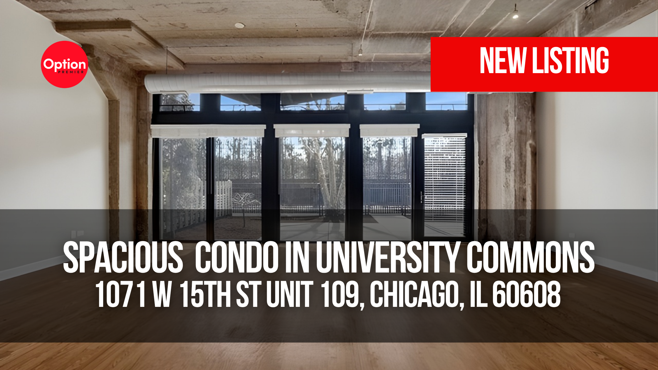 This One-of-a-Kind University Commons Condo Has a Massive Private Patio and Flexible Layout: 1071 W 15th St Unit 109, Chicago, IL 60608