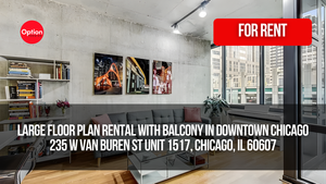 Large Floor Plan Rental With Balcony in Downtown Chicago: 235 W Van Buren St Unit 1517, Chicago, IL 60607