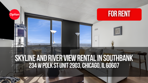 Skyline and River View Rental at The Reed in Southbank: 234 W Polk St Unit 2903, Chicago, IL 60607