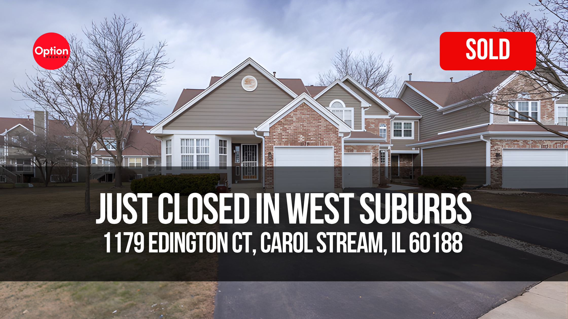 Rare Ranch End Unit Just Closed in Carol Stream — 1179 Edington Ct, Carol Stream, IL 60188