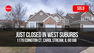Rare Ranch End Unit Just Closed in Carol Stream — 1179 Edington Ct, Carol Stream, IL 60188