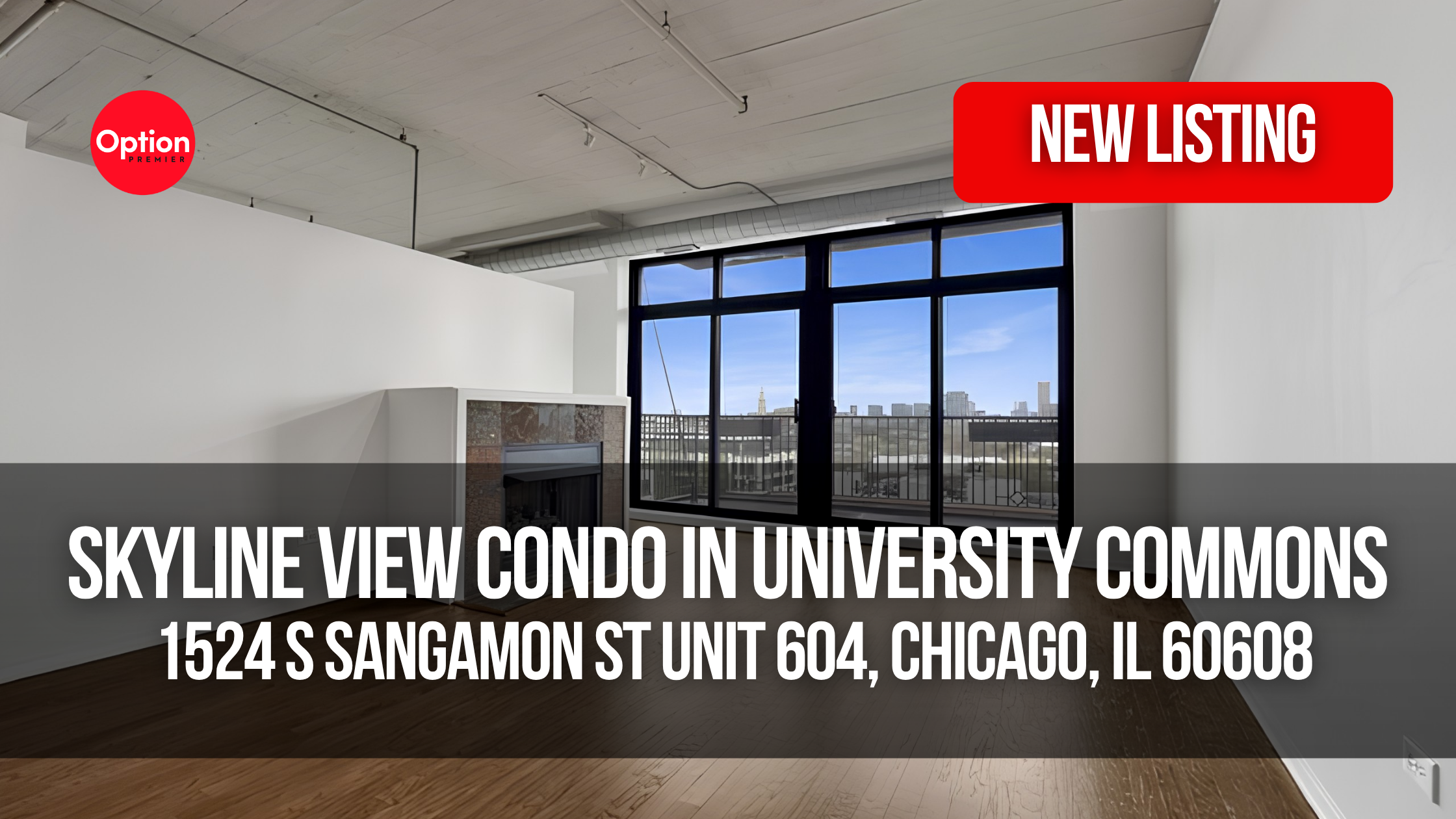 Skyline View Condo in University Commons: 1524 S Sangamon St Unit 604, Chicago, IL 60608