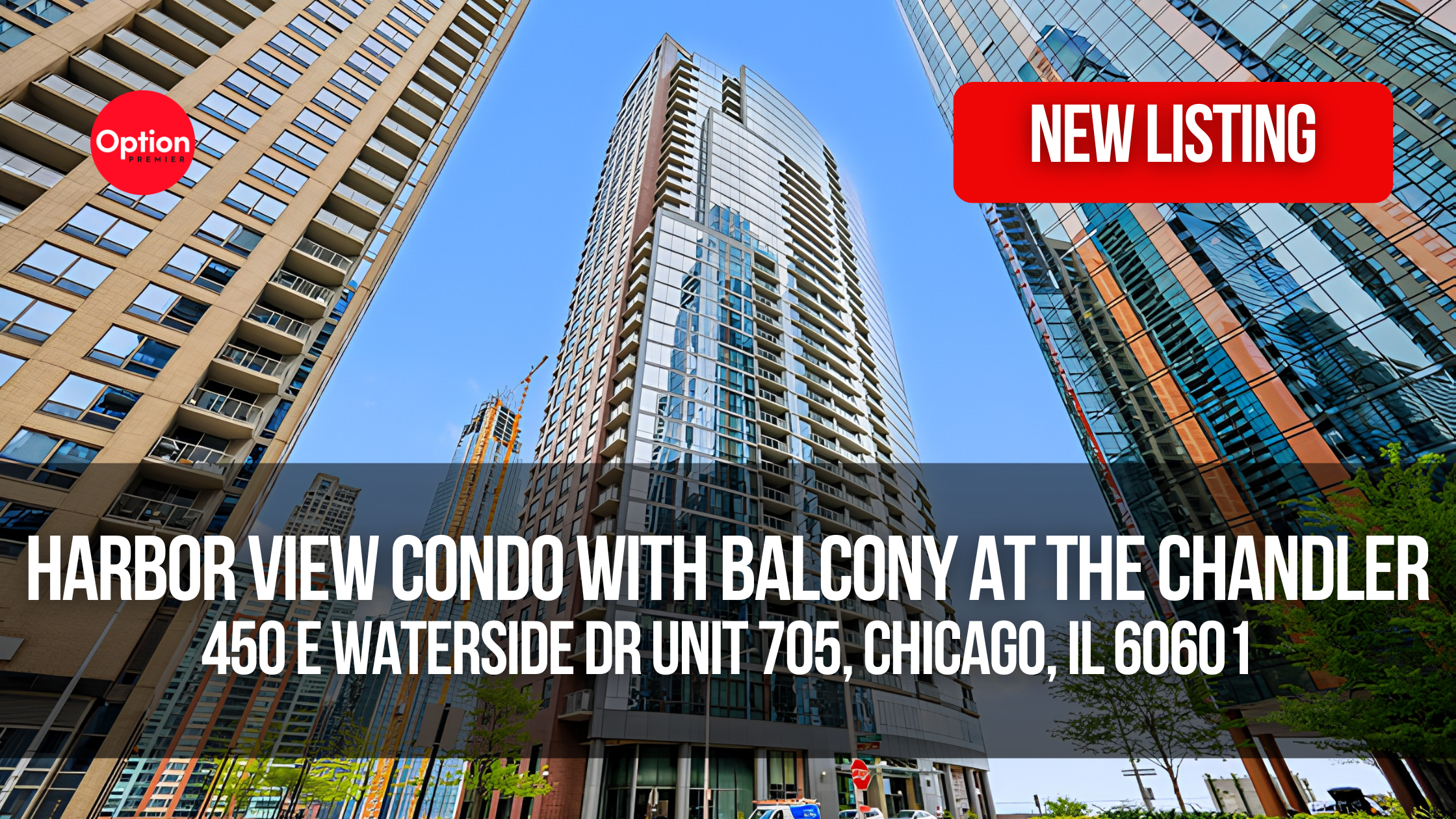 Harbor View Condo With Balcony at The Chandler: 450 E Waterside Dr Unit 705, Chicago, IL 60601