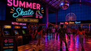 A Retro Roller Rink Is Coming to Navy Pier This Summer