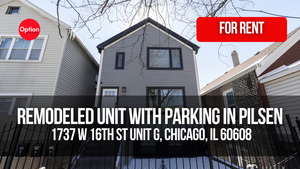 Remodeled Rental With Parking in Pilsen: 1737 W 16th St Unit G, Chicago, IL 60608