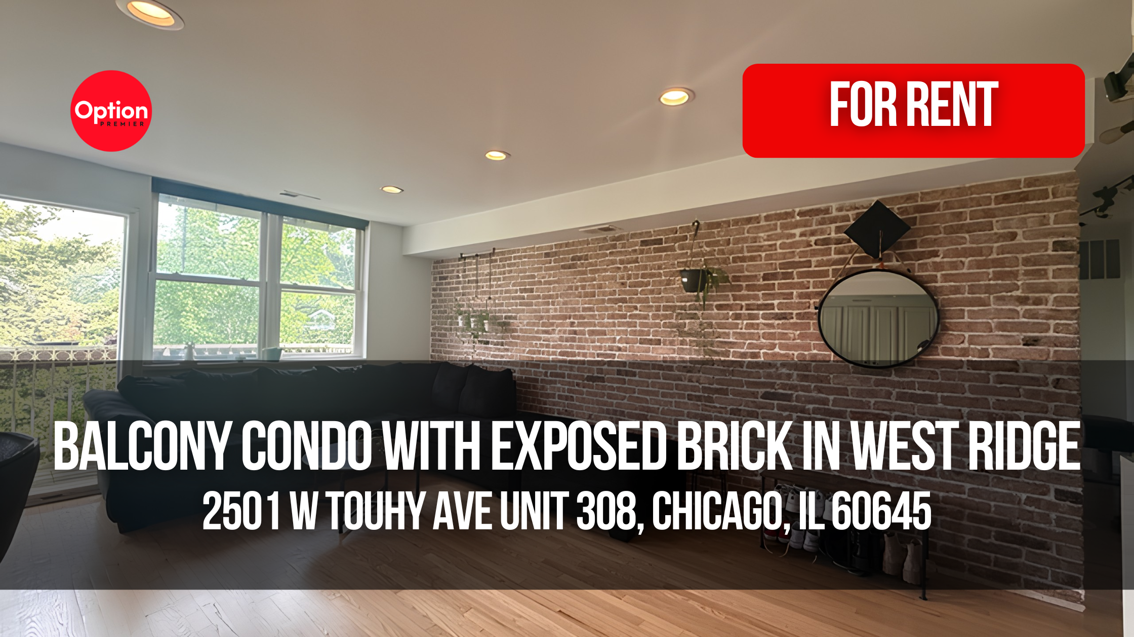 Balcony Condo With Exposed Brick in West Ridge: 2501 W Touhy Ave Unit 308, Chicago, IL 60645
