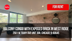 Balcony Condo With Exposed Brick in West Ridge: 2501 W Touhy Ave Unit 308, Chicago, IL 60645