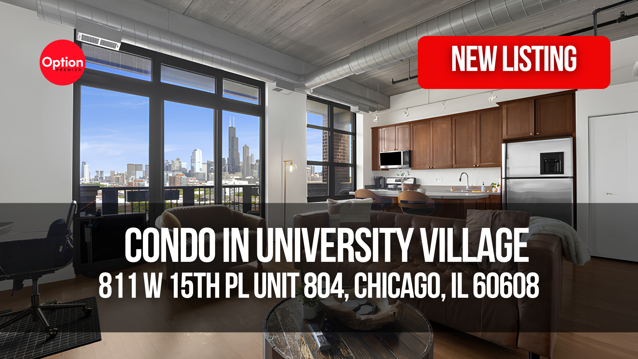 Skyline View Condo With Oversized Terrace in University Village: 811 W 15th Pl Unit 804, Chicago, IL 60608