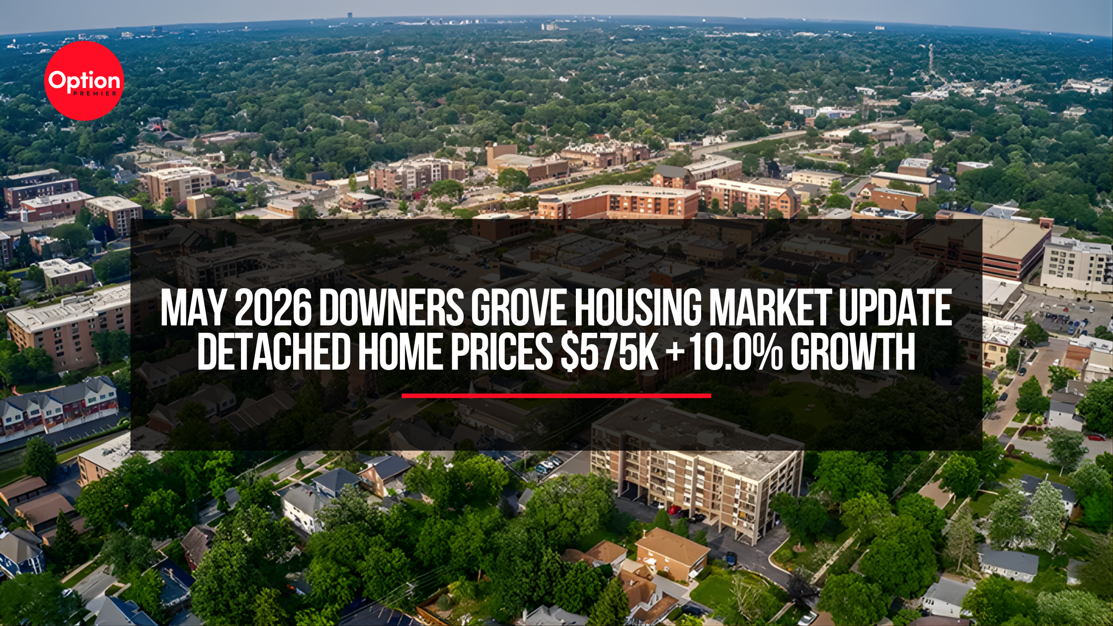 May 2026 Downers Grove Housing Market Update | Detached Home Prices $575K +10.0% Growth