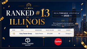 Cory Tanzer Group at Option Premier Ranked No. 13 in Illinois by RealTrends Verified 2026